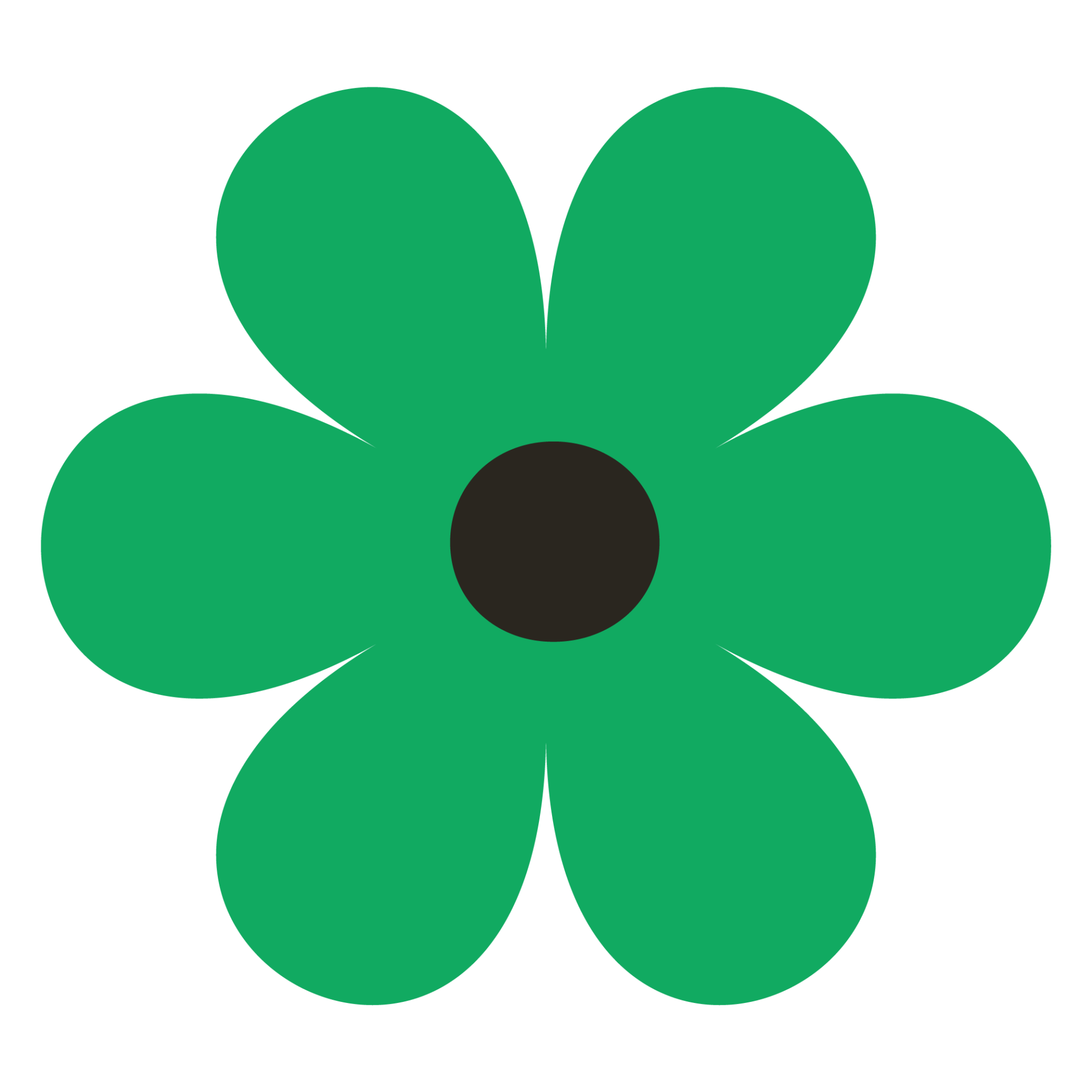 sit with self green flower icon