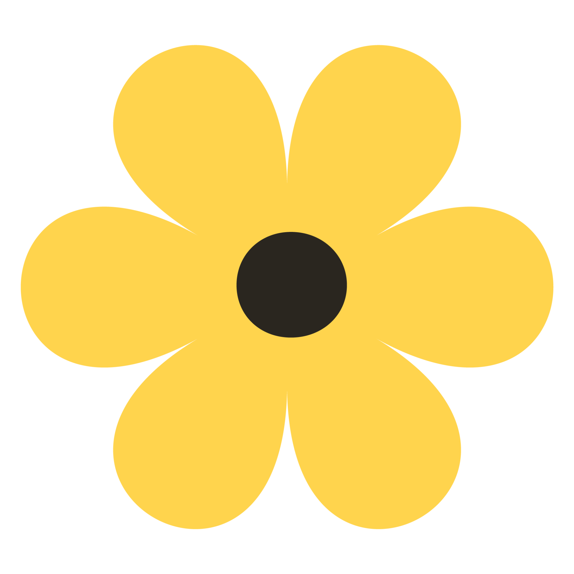 sit with self yellow flower icon